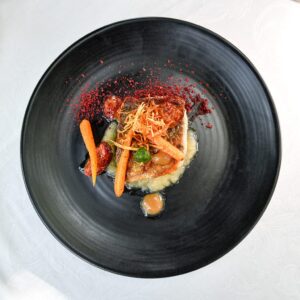 Chefs artful plating at De Hoek Country Hotel