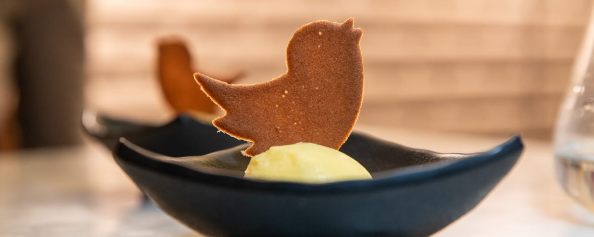 Tasting menu course plating at Bistrot64 Rome