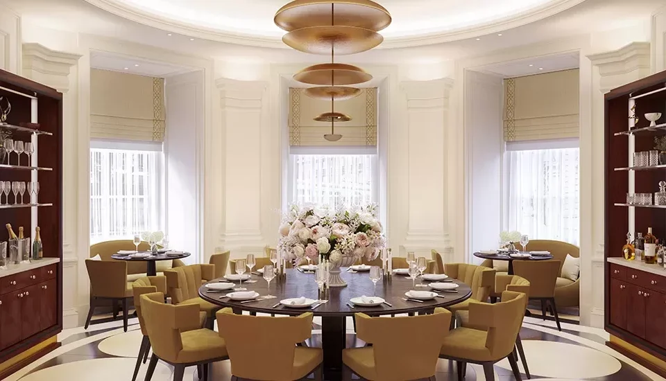 Mauro's Table at Raffles London at The OWO Signature dish presentation at Mauro’s Table at Raffles London at The OWO