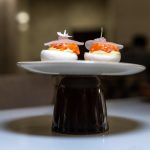 Signature dish presentation at Qunu X Le Petit Leon