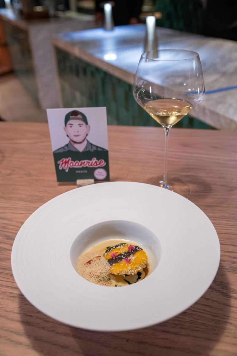 Dubai Pani Puri with foie gras ganache and truffle at Moonrise