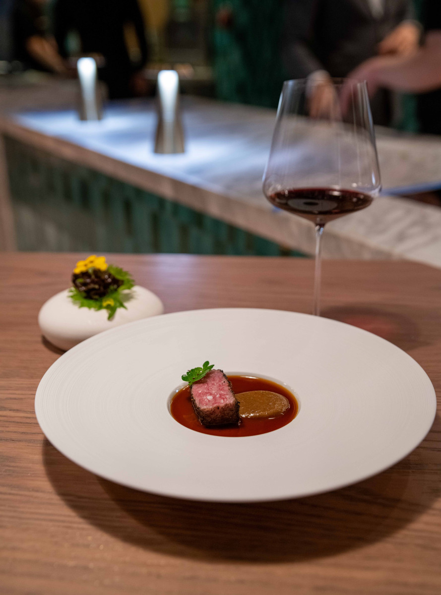 Sicilian prawn with Aleppo chilli and ponzu at Moonrise Dubai