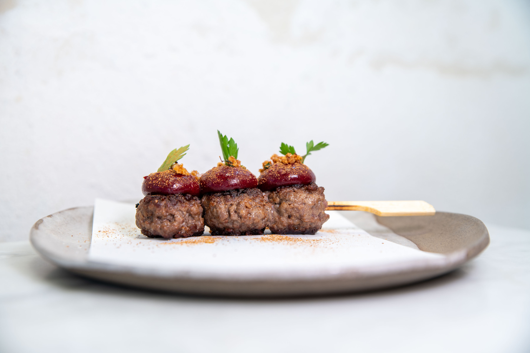 Corn Bomb with 36-month aged Parmigiano Reggiano at Orfali Bros Dubai