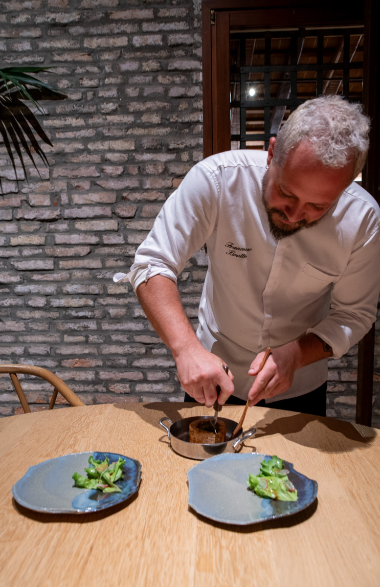 Chef's table at Venissa restaurant, Mazzorbo island Venice