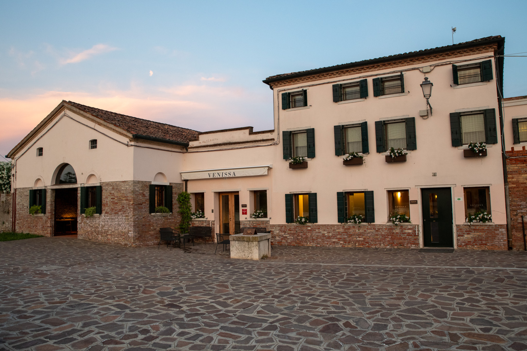 Venissa Michelin-starred restaurant on Mazzorbo island, Venice lagoon
