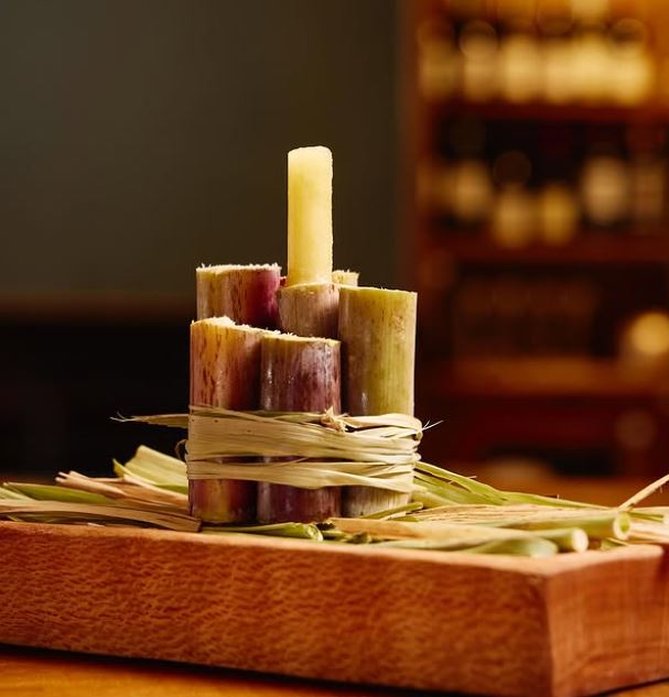 Sugar cane ice lolly dessert at The LivingRoom, Summerhill Estate KZN