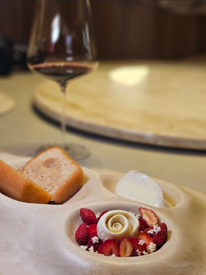 Signature dish presentation at Dessert small