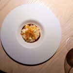 Risotto with Parmigiano Reggiano and balsamic vinegar at Le Calandre Padua