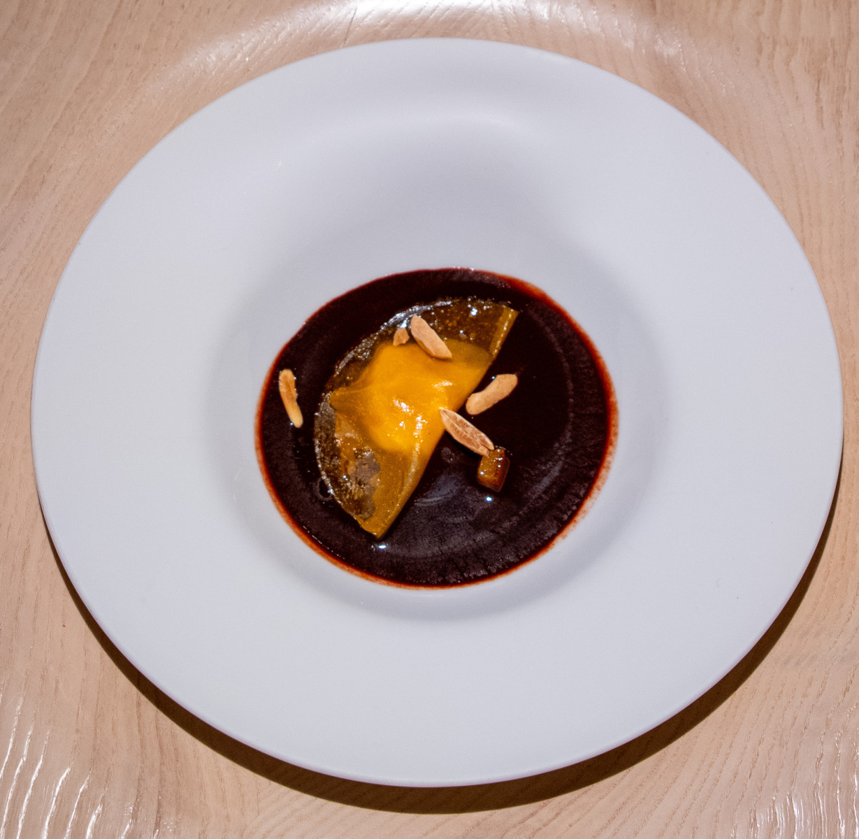 Chef Max Alajmo's signature refined plating at Le Calandre, Padua