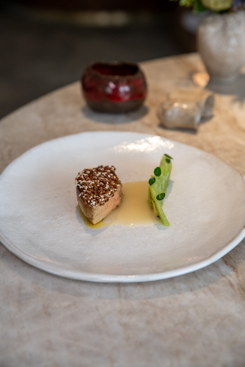 Host table experience at Marsan by Helene Darroze, Luxembourg Paris