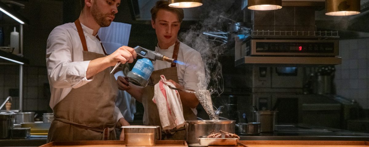 Chef Helene Darroze's chef's table at Marsan two-Michelin-star restaurant Paris