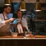 Chef Helene Darroze's chef's table at Marsan two-Michelin-star restaurant Paris