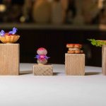 Beautiful bite size appetisers at Autem restaurant in Milan