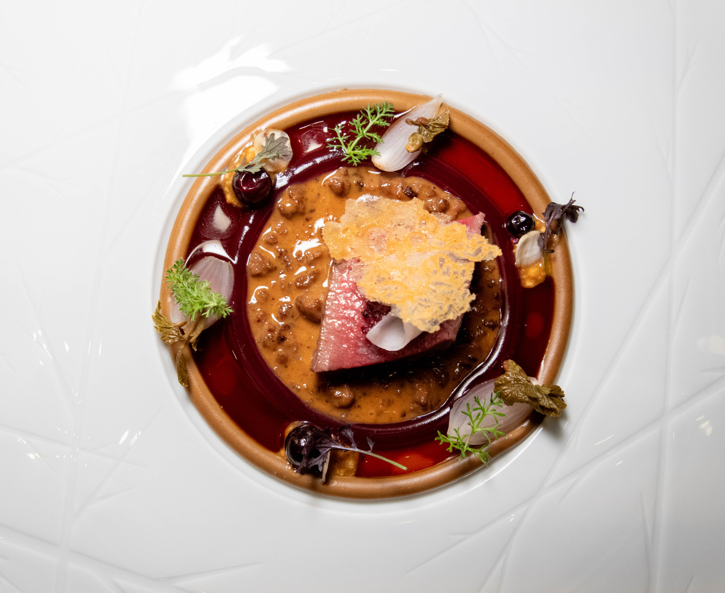 Fresh trout with cucumber and tangy sauce, Epoka Warsaw tasting menu