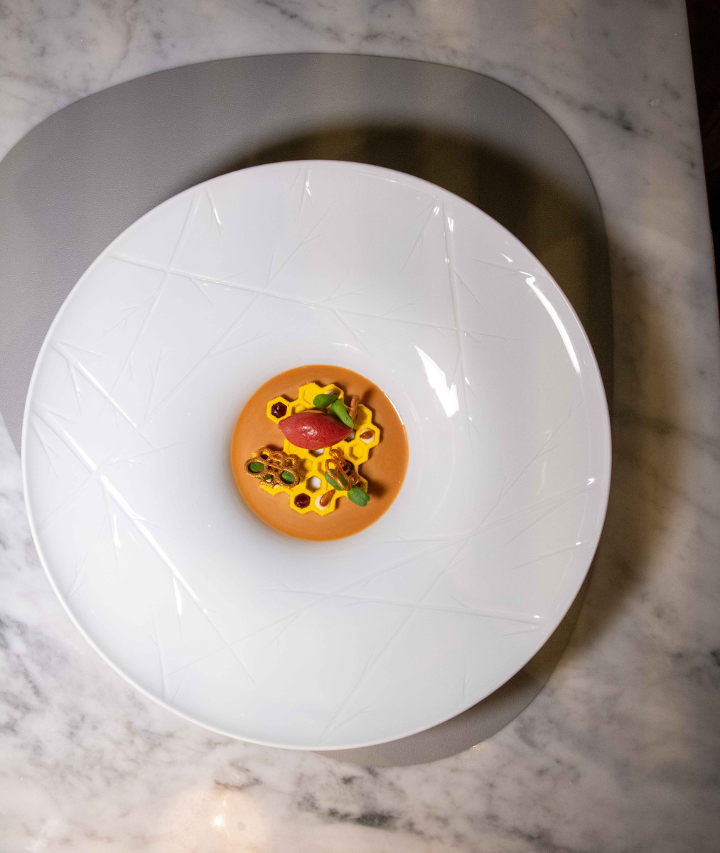 Elegant table setting at Epoka fine dining restaurant, Warsaw